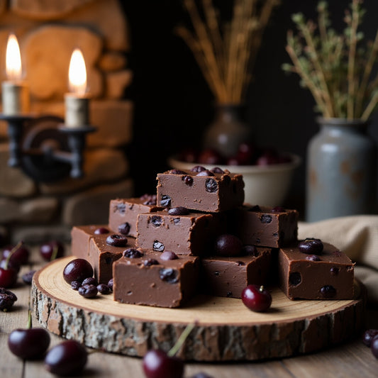 Blood Moon Bites Chocolate Cherry Fudge