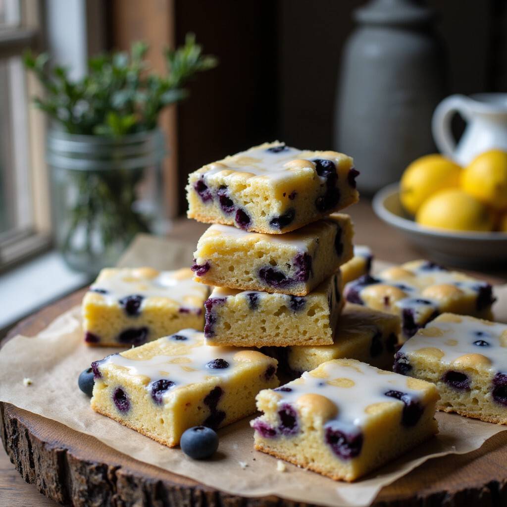 Faeberry Glaze Blondie Bars
