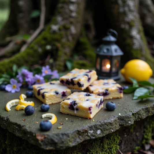 Faeberry Glaze Blondie Bars