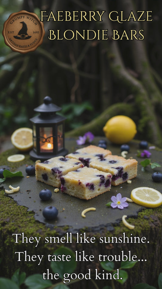 Faeberry Glaze Blondie Bars